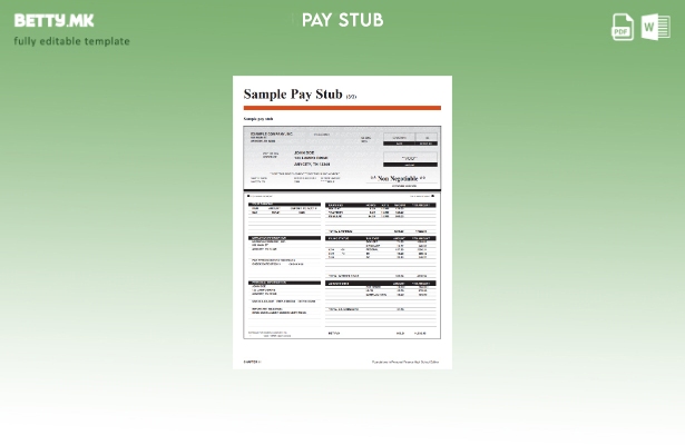 Модерен стил, шаблон за плати за никулци за гимназија за лични финансии